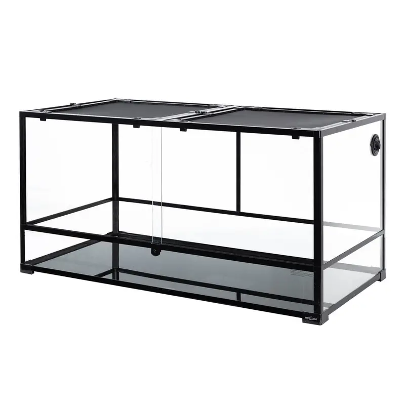 Terrarium REPTIZOO Extra Large o pojemności 120 galonów (ok. 450 litrów) dla gadów – wentylowane terrarium z przednim otworem, odpowiednie dla dużych gatunków zwierząt.