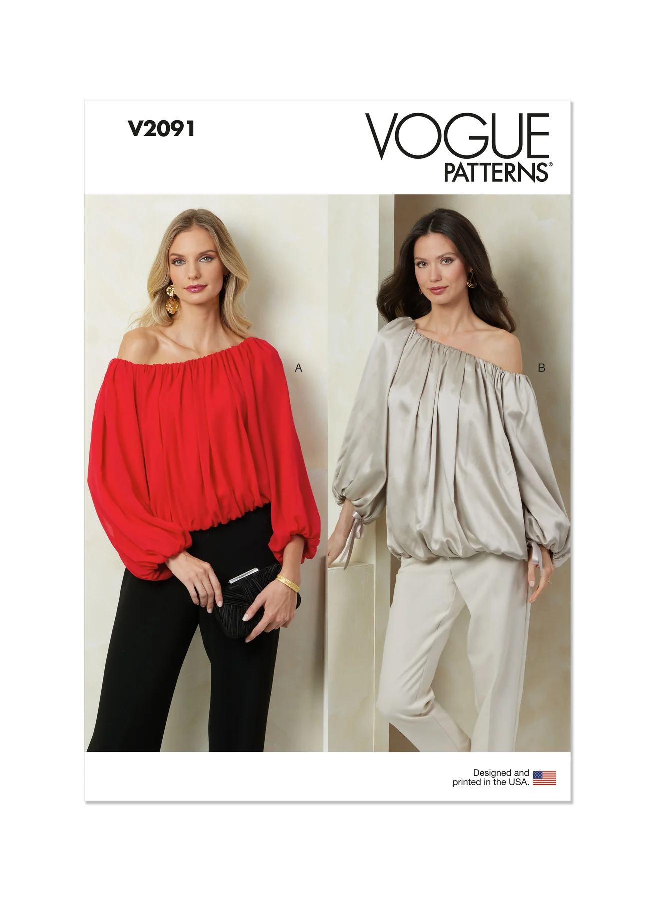 Vogue Pattern V2091 Misses' Top Vest