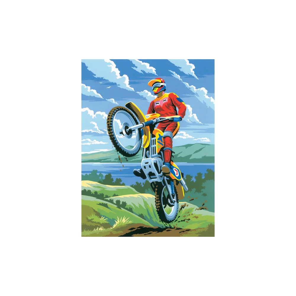 Royal Langnickel Junior Paint  By Number Small, Motocross- 8.75x11.75"