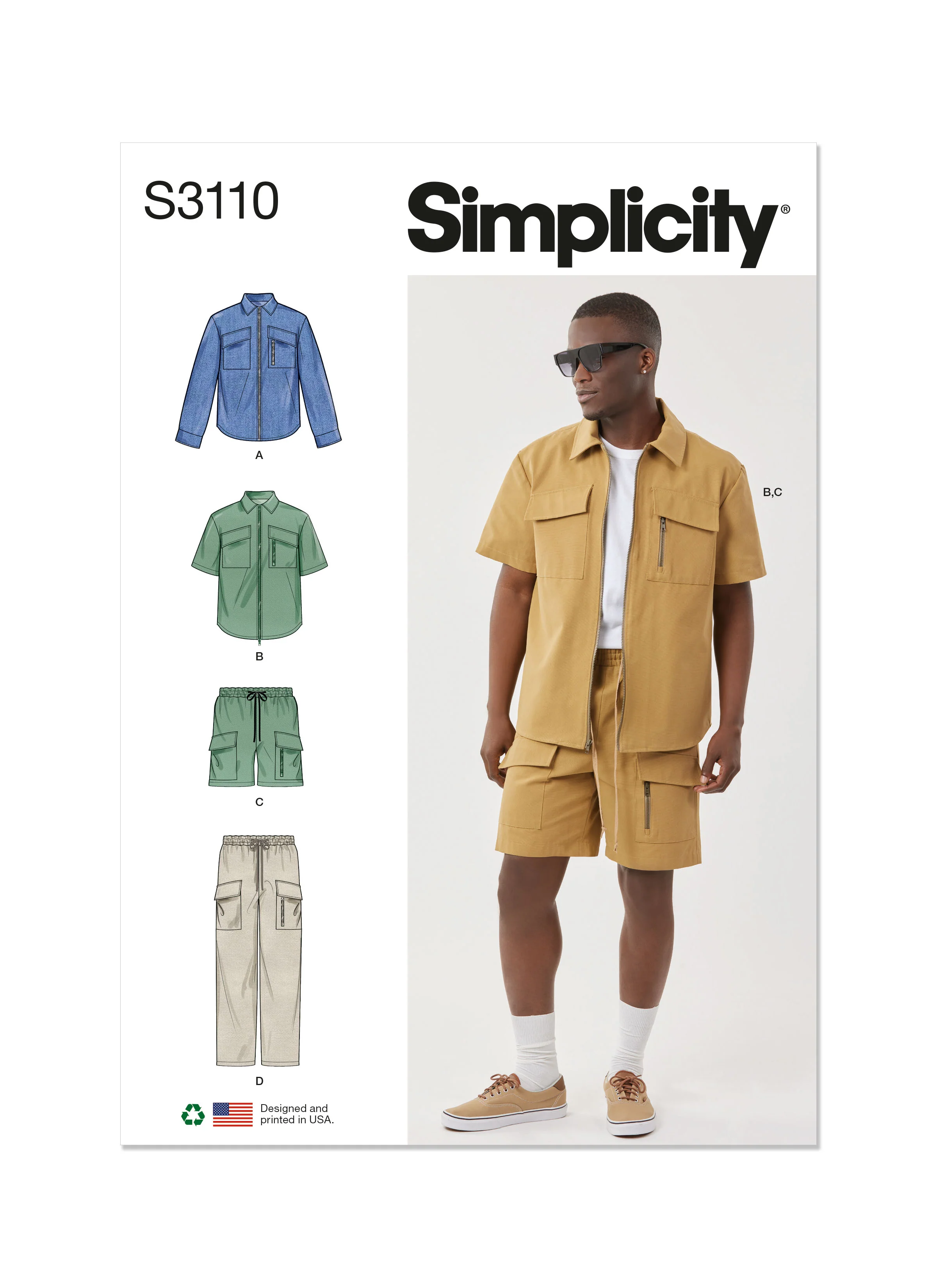 Simplicity Pattern S3110 Men