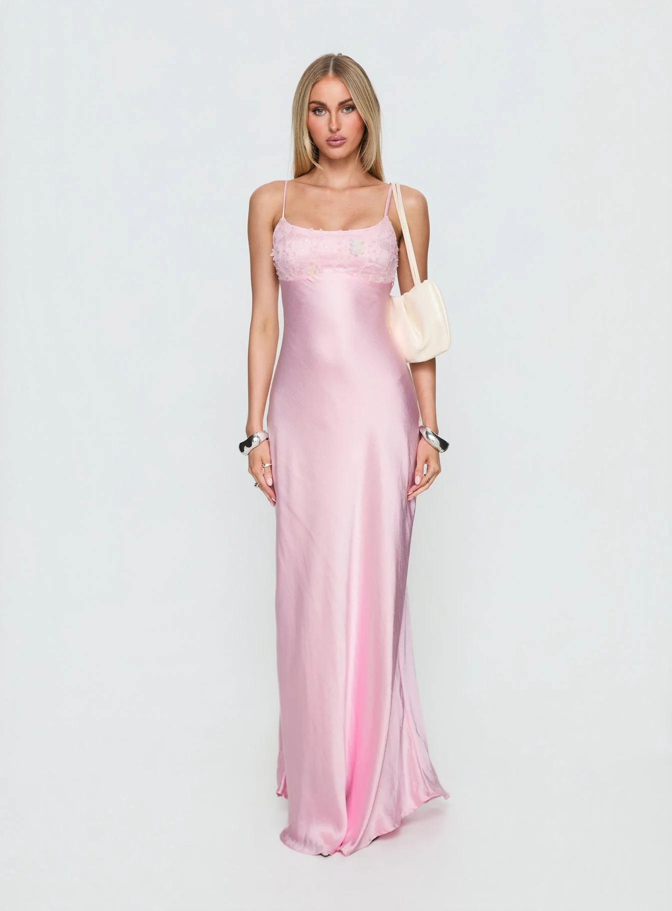 Truth Hurts Ruched Backless Maxi Dress Pink