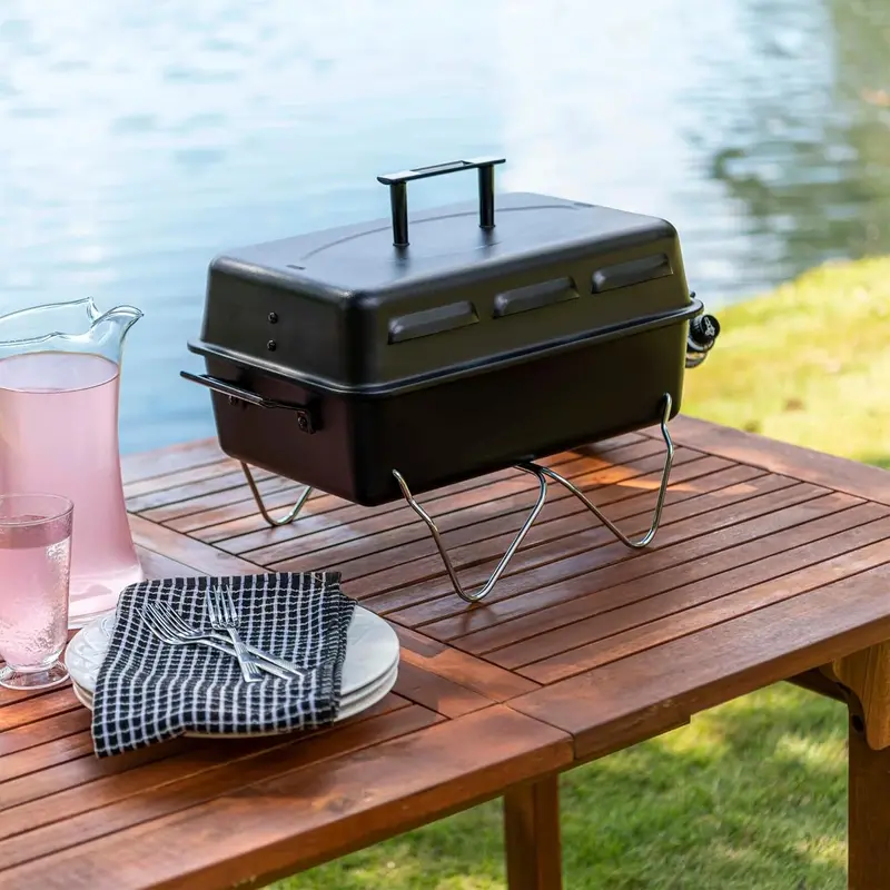 Przenośny grill gazowy propan-butan ze stali nierdzewnej — konstrukcja jednopalnikowa z technologią konwekcyjną do grillowania w podróży