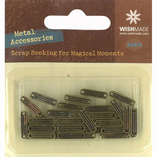 Scrapbook Metal Metal Decorative Plaques, Antique Gold- 13mm