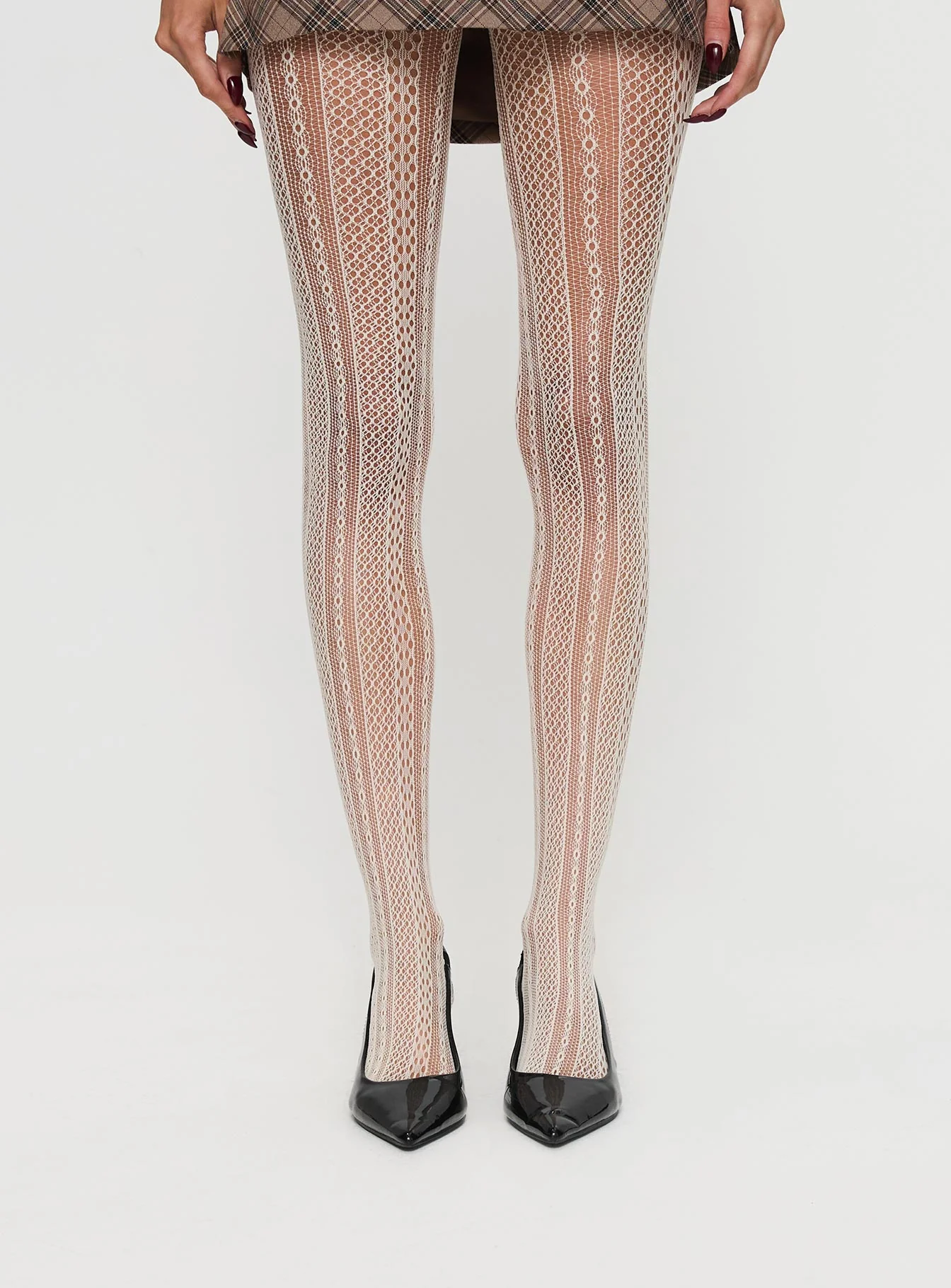 Vaugn Lace Stocking Cream