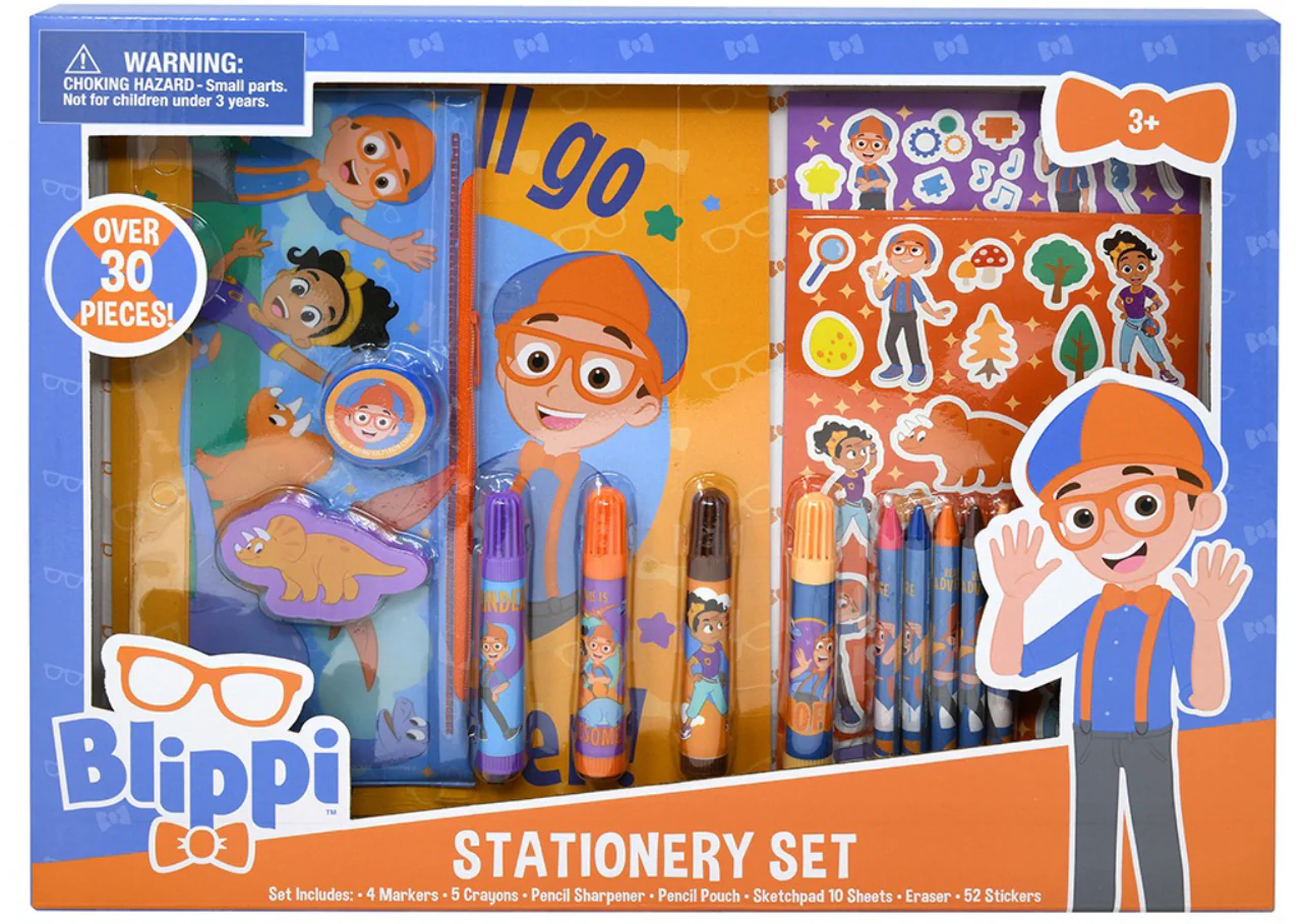 Blippi Over Stationery Set In Box