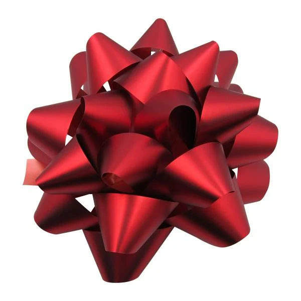Christmas Bow Matt Pet/Pet Matt, Red- 30cm