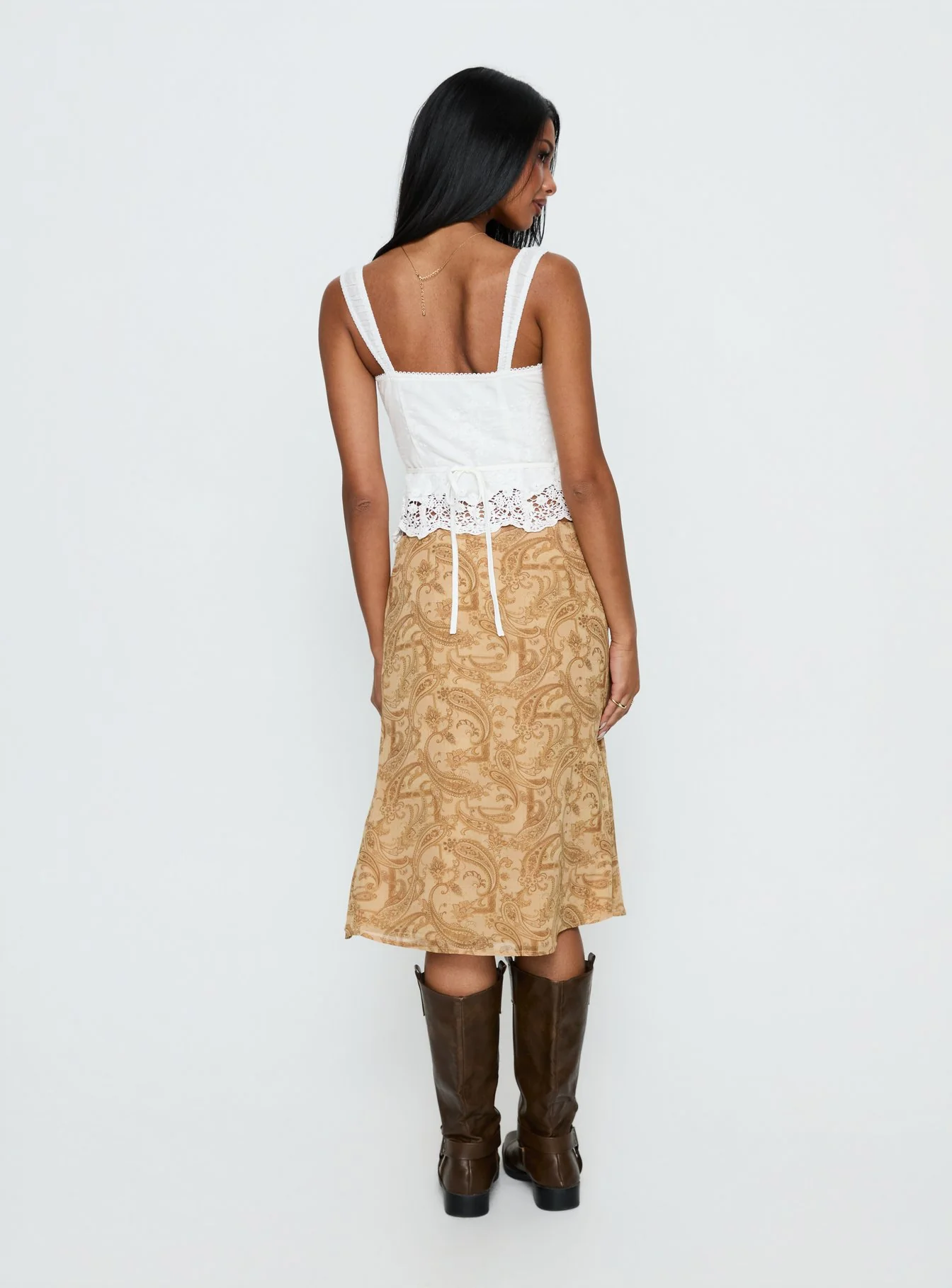 Moses Midi Skirt Paisley
