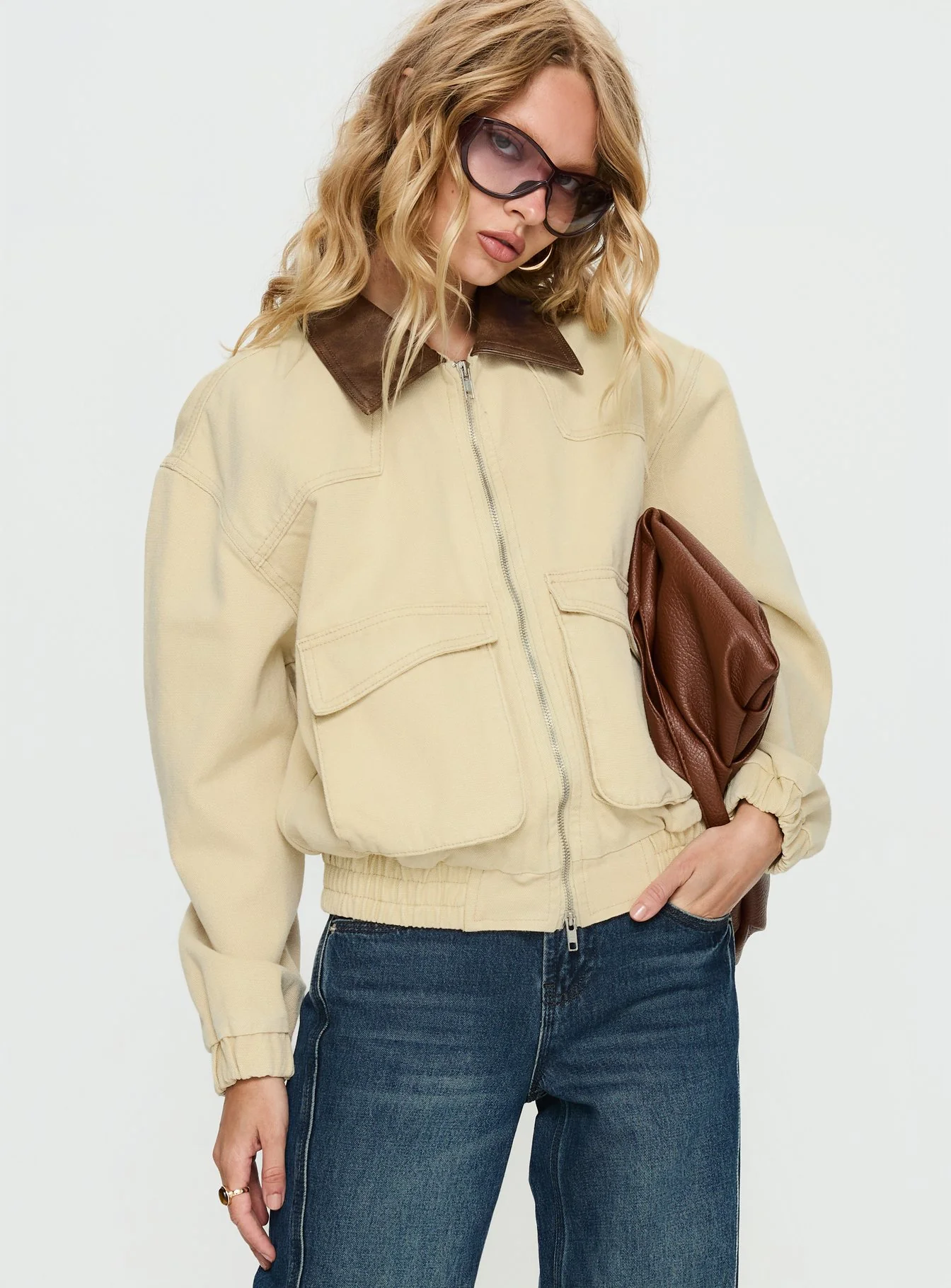 Sancia Bomber Jacket Beige