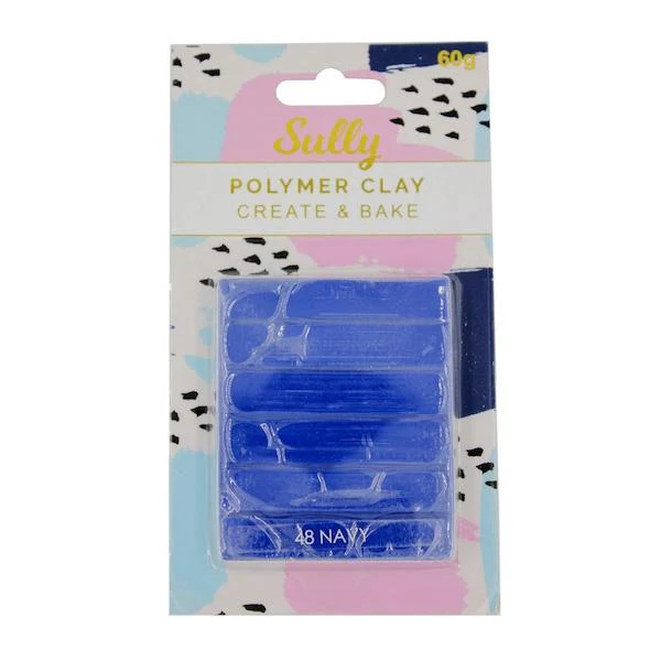 Sully Polymer Clay, Navy- 60g