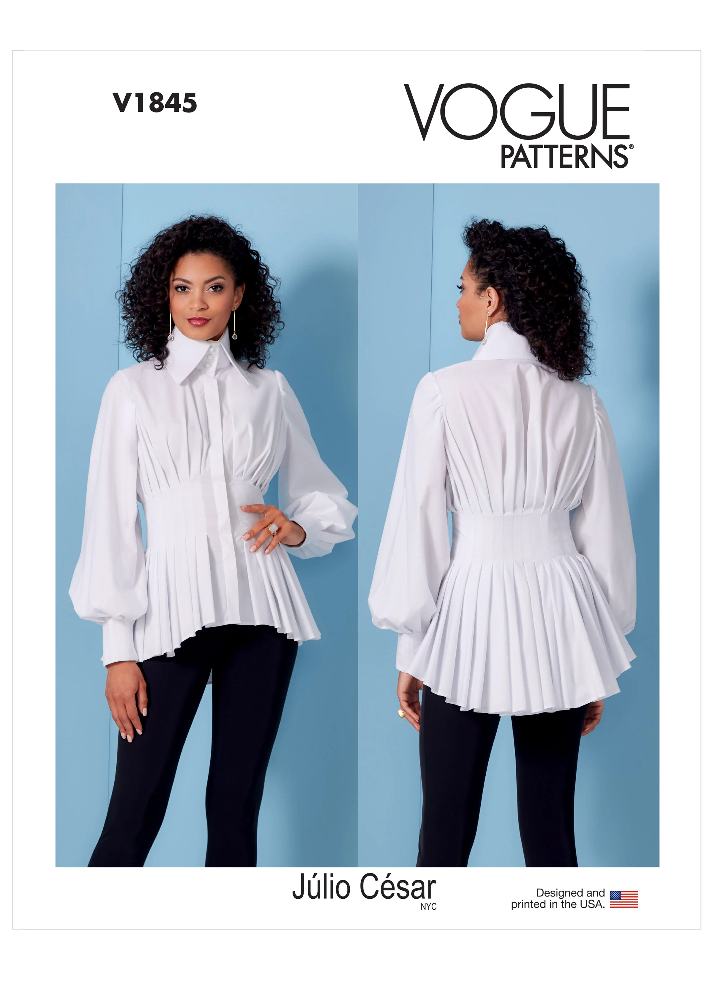 Vogue Pattern V1845 Misses' Shirt