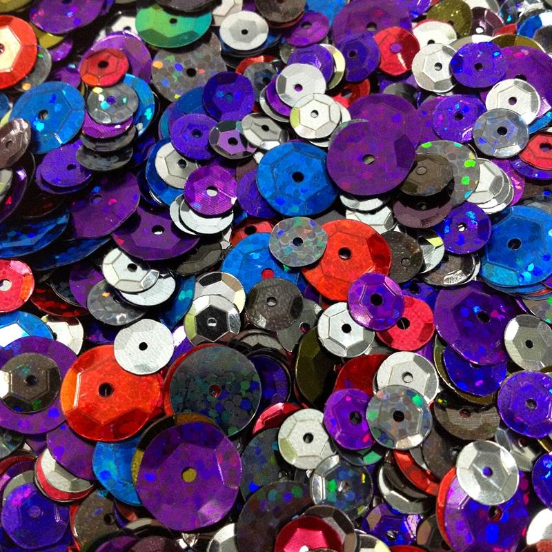 Arbee Sequins, Midnight Mix- 6-8mm