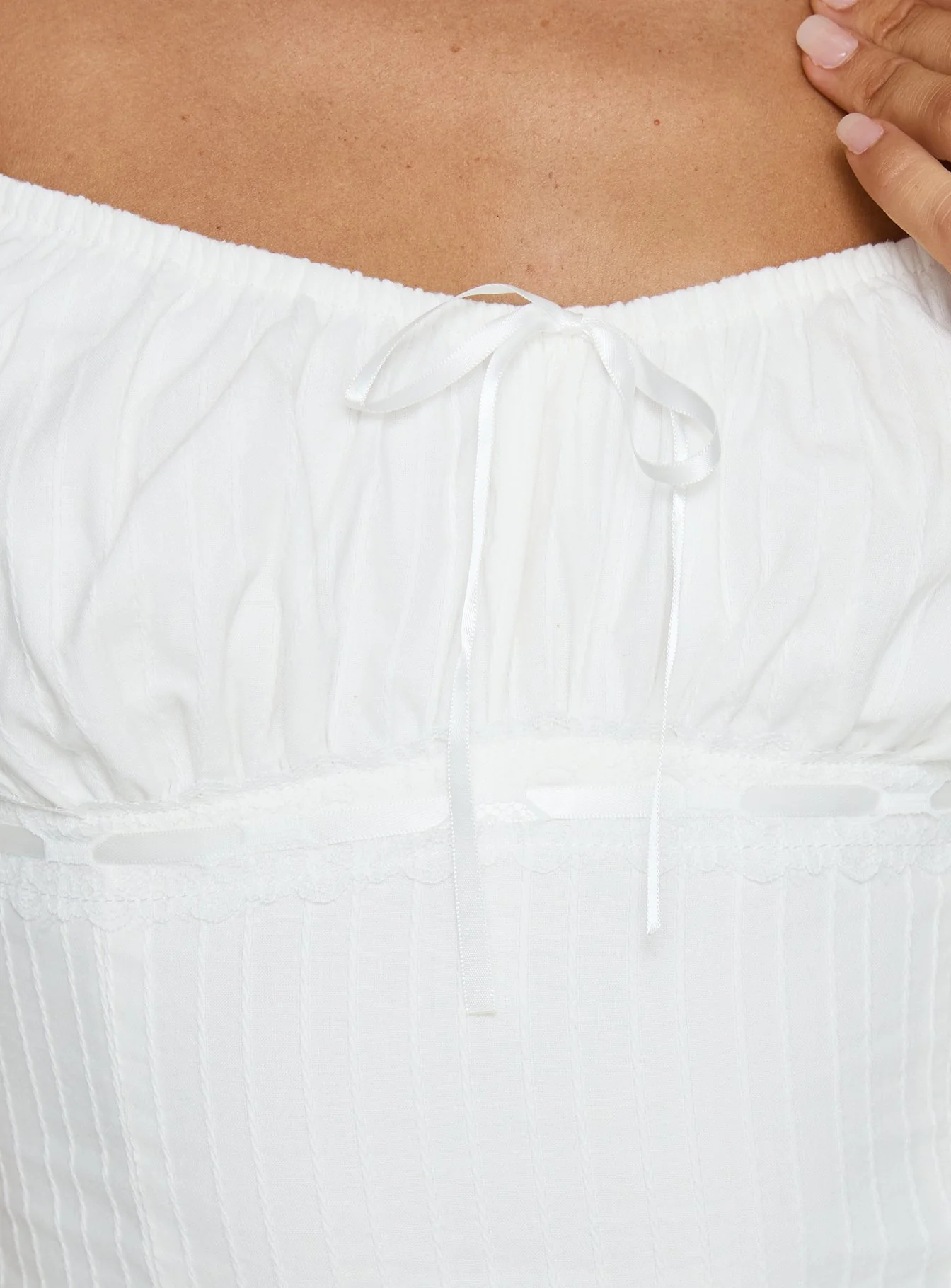 Garconne Textured Top White