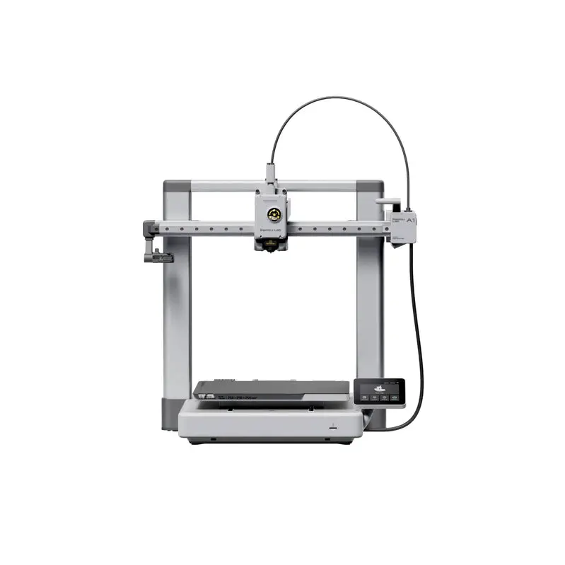 Drukarka 3D Bambu Lab A1 Combo – szybki system podwójnego wytłaczania w kolorze srebrnym
