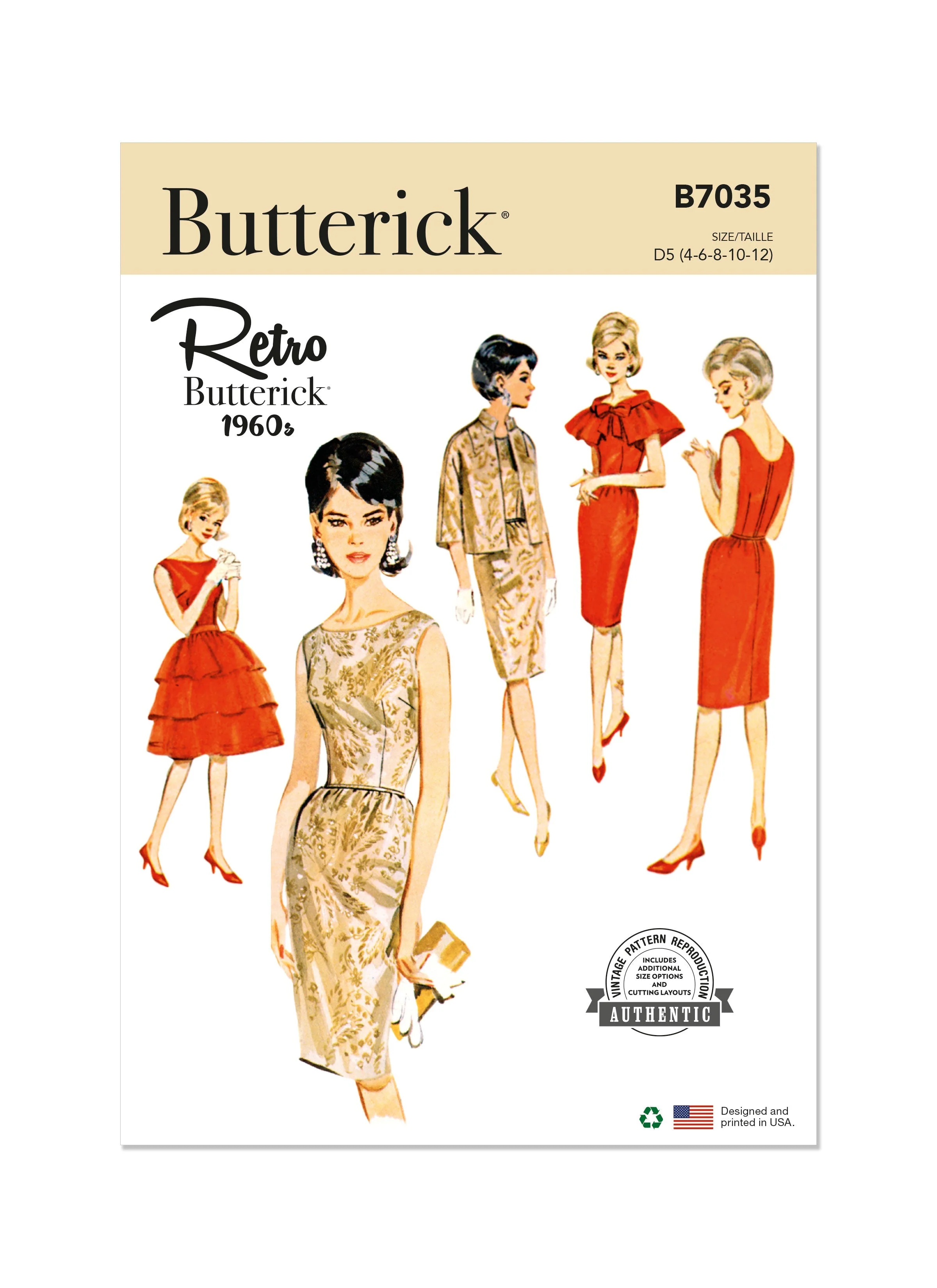 Butterick Pattern B7035 Misses