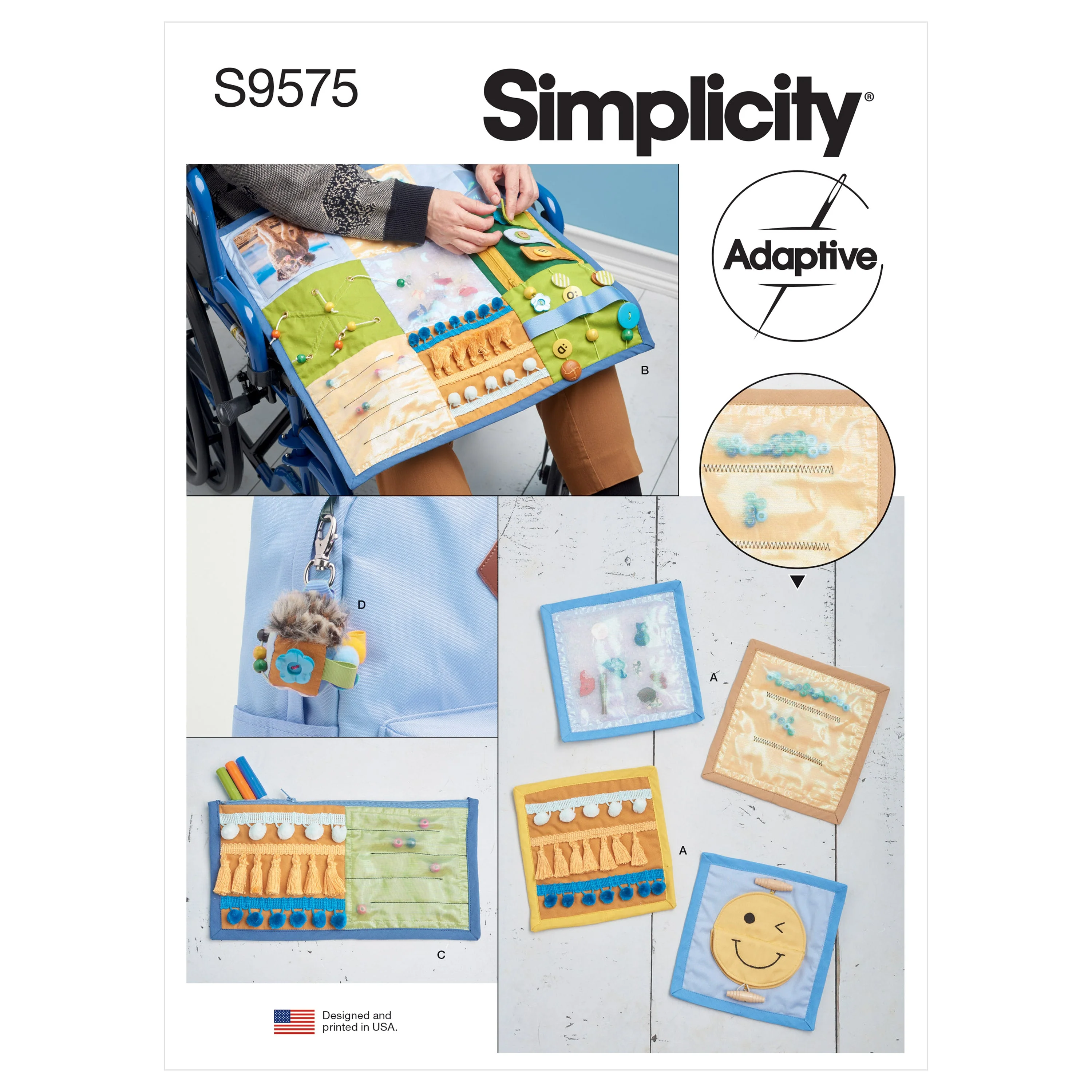 Simplicity Pattern 9575 Fidget, Quilt, Case, Fob