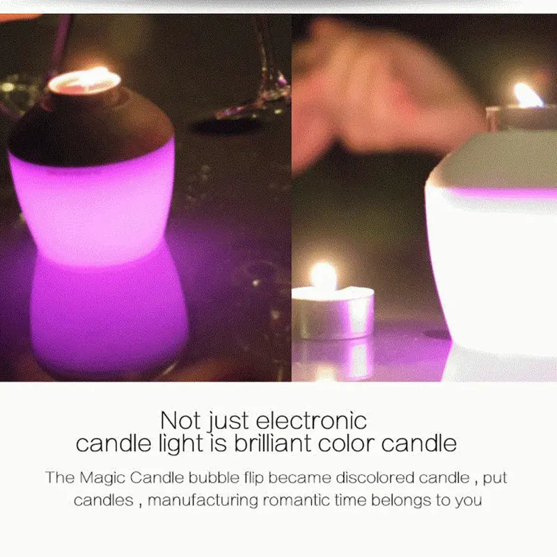 Inteligentna żarówka LED MIPOW PLAYBULB, wielokolorowa, ściemnialna żarówka świeczkowa RGB ze sterowaniem Bluetooth, idealna do oświetlenia domowego.