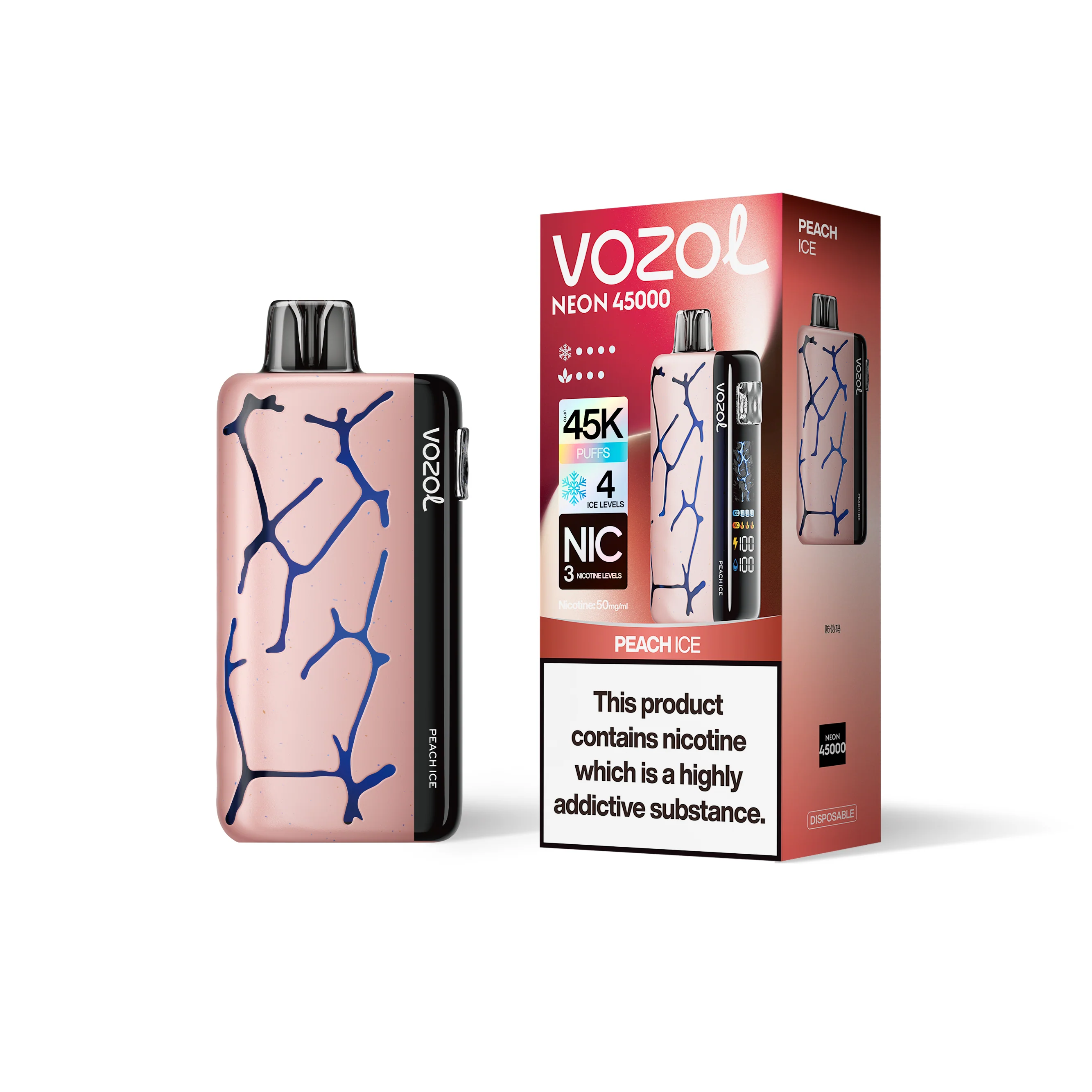 VOZOL NEON 45K wegwerpvape (alle smaken)