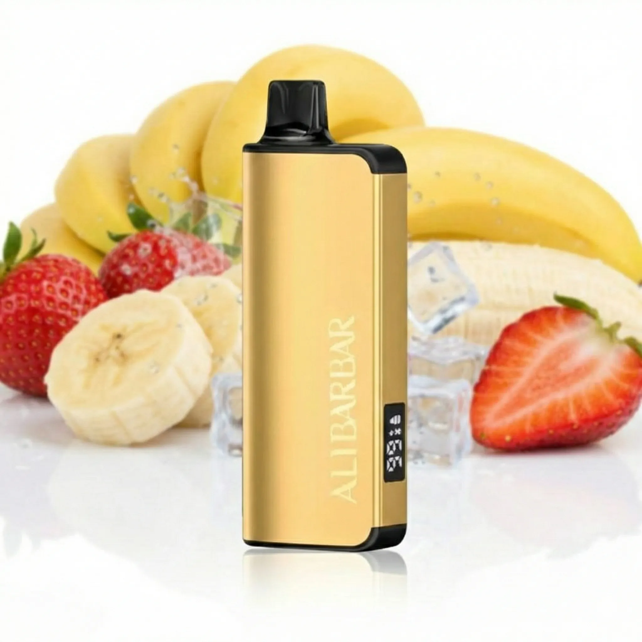 ALIBARBAR INGOT 9000 Puffs Strawnana - VAPE WAREHOUSE -