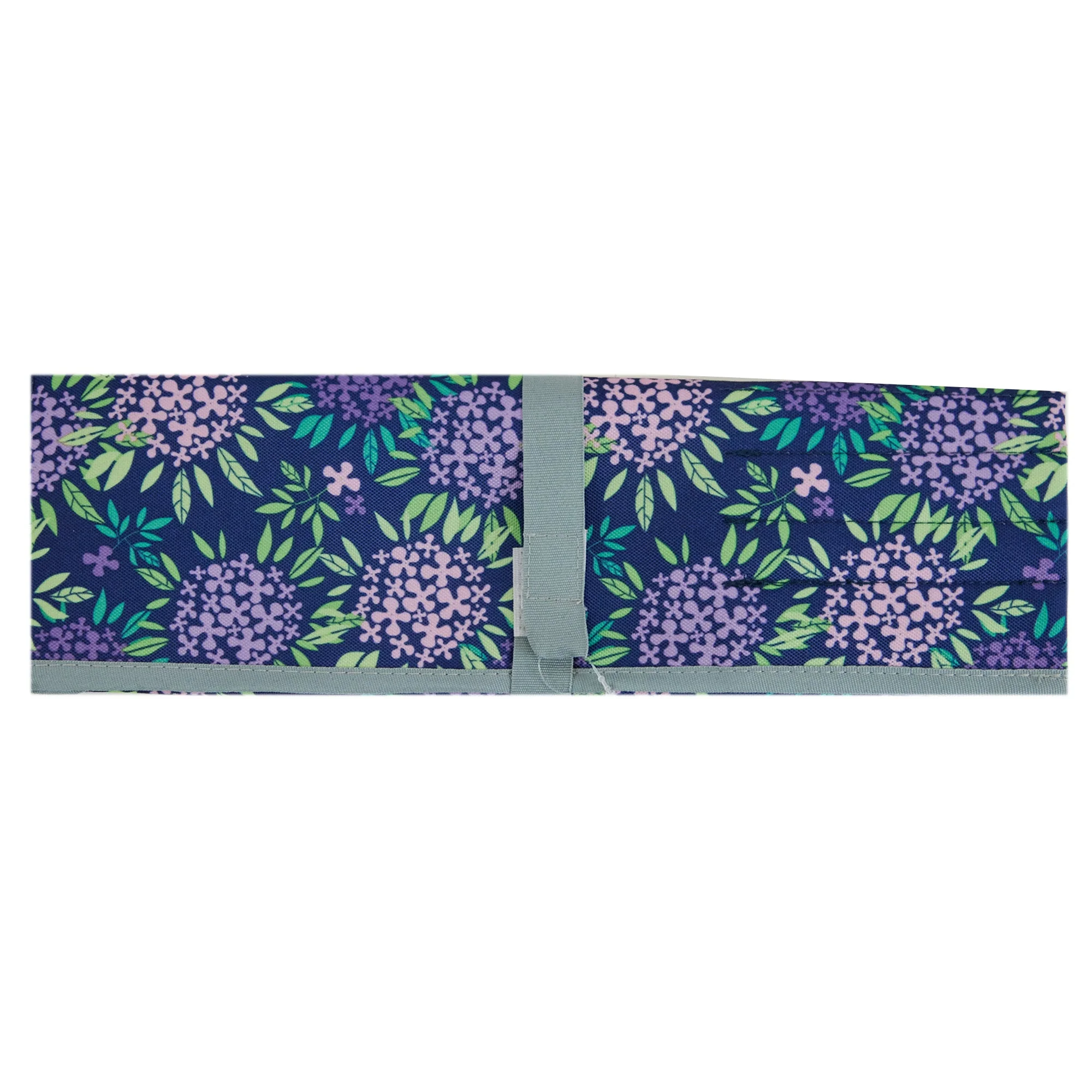 Knitting Needle/Accessories Wrap Bag, Purple Floral