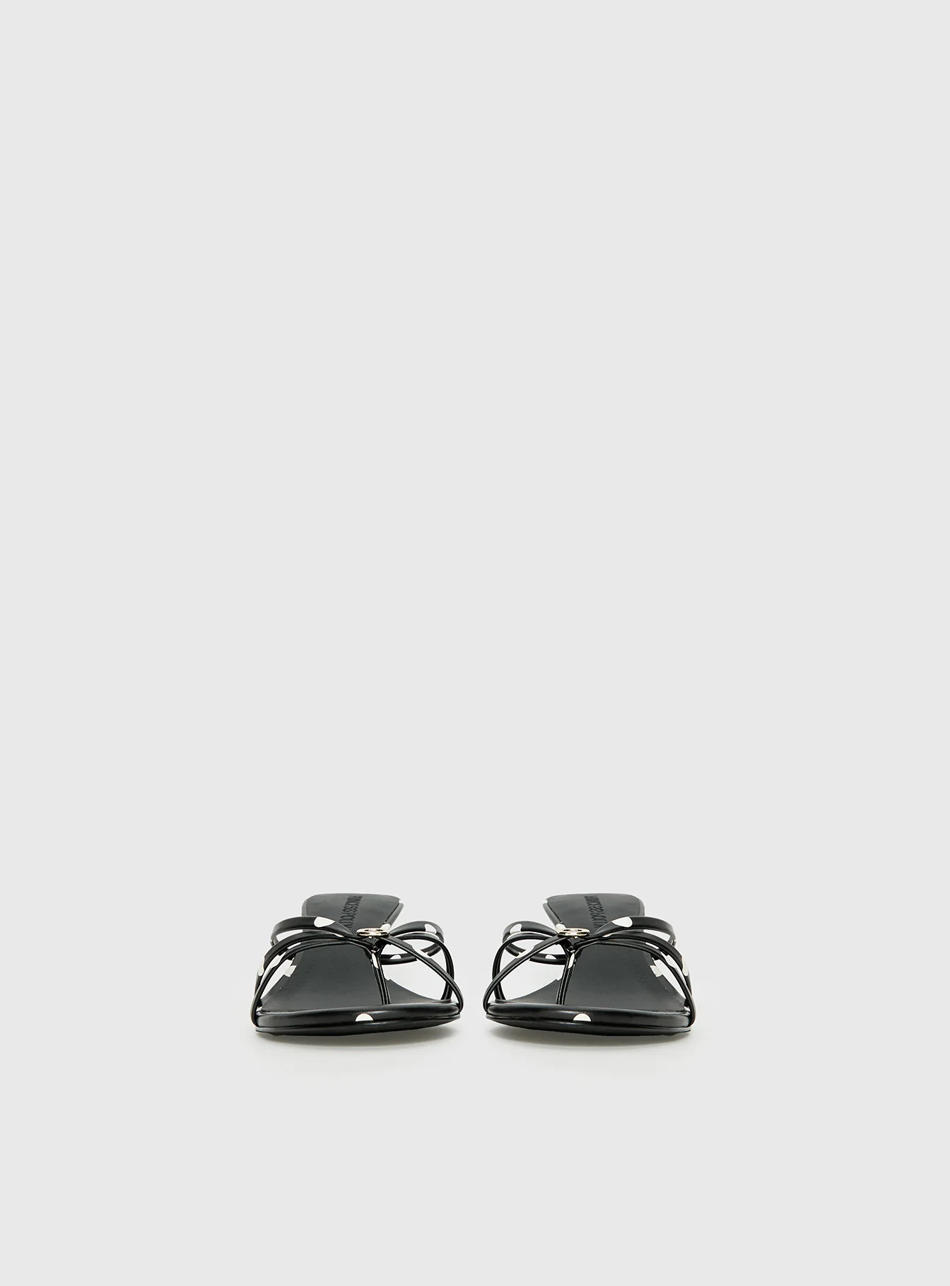 For The Rush Kitten Heels Black Polka