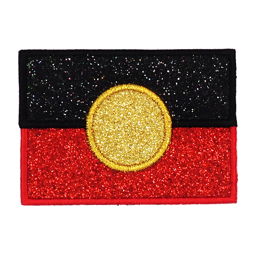 Arbee Crafty Patch, Aboriginal Glitter Flag- 1pc