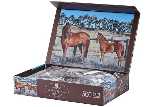 Ashdene 500-Piece Jigsaw Puzzle Beauty of Horses Better Together
