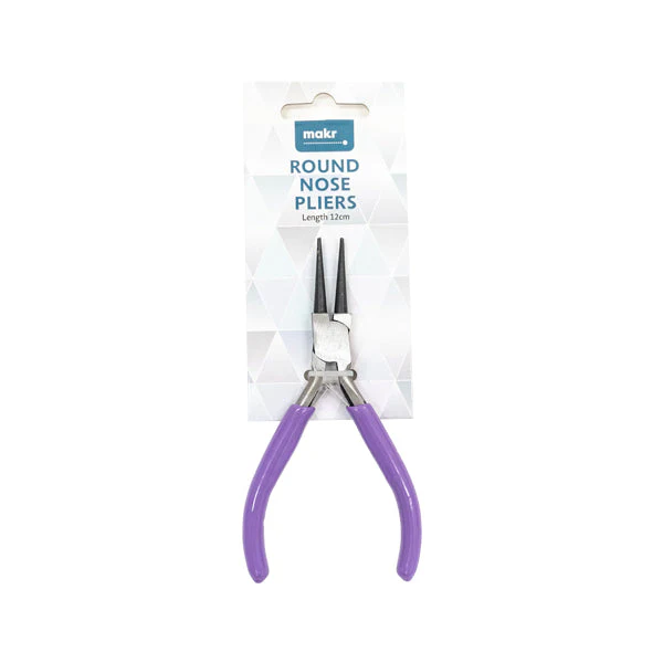Makr Round Nose Pliers, Purple- 12cm