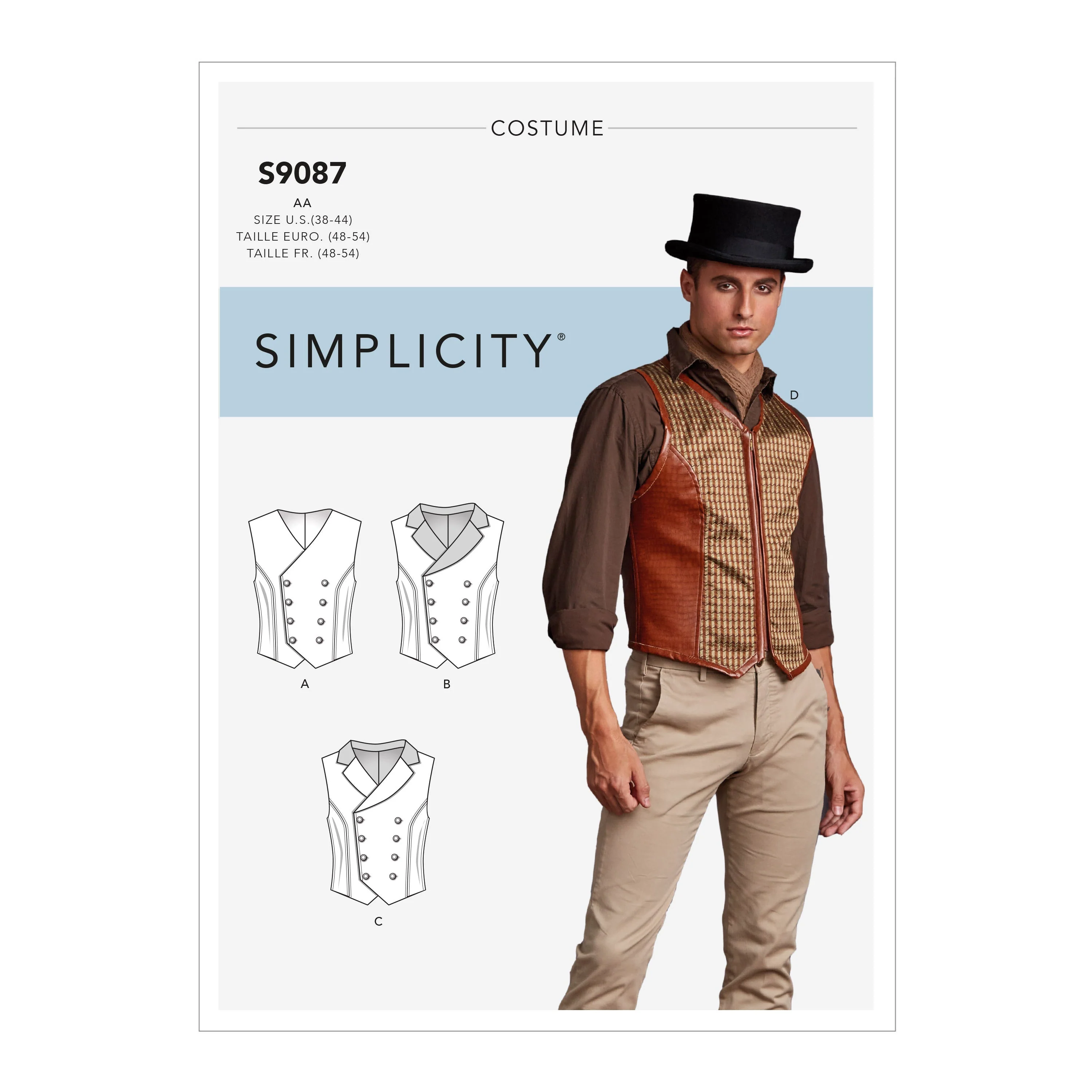 Simplicity Pattern 9087 Men