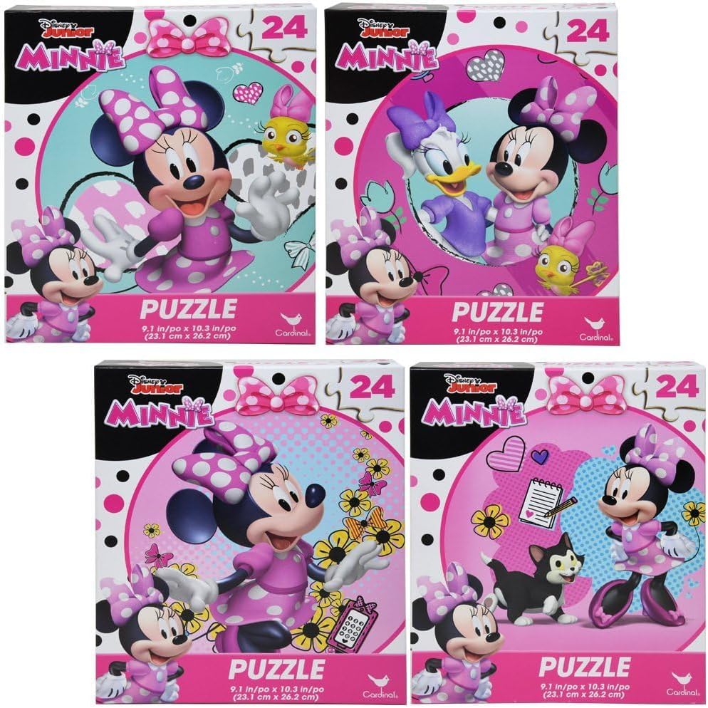 Spinmaster Minnie Premier Puzzle 4 Assorted - 7x1.5x8.25