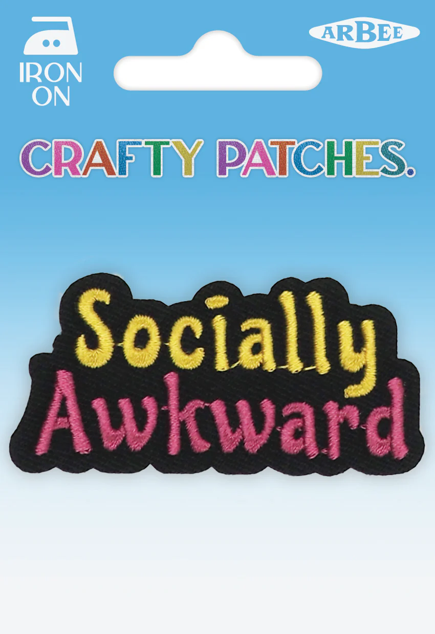 Arbee Crafty Patch, Socially Awkward- 1pc