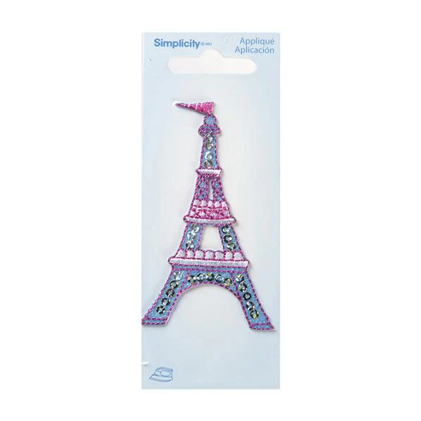Simplicity Iron On Applique, Eiffel Tower