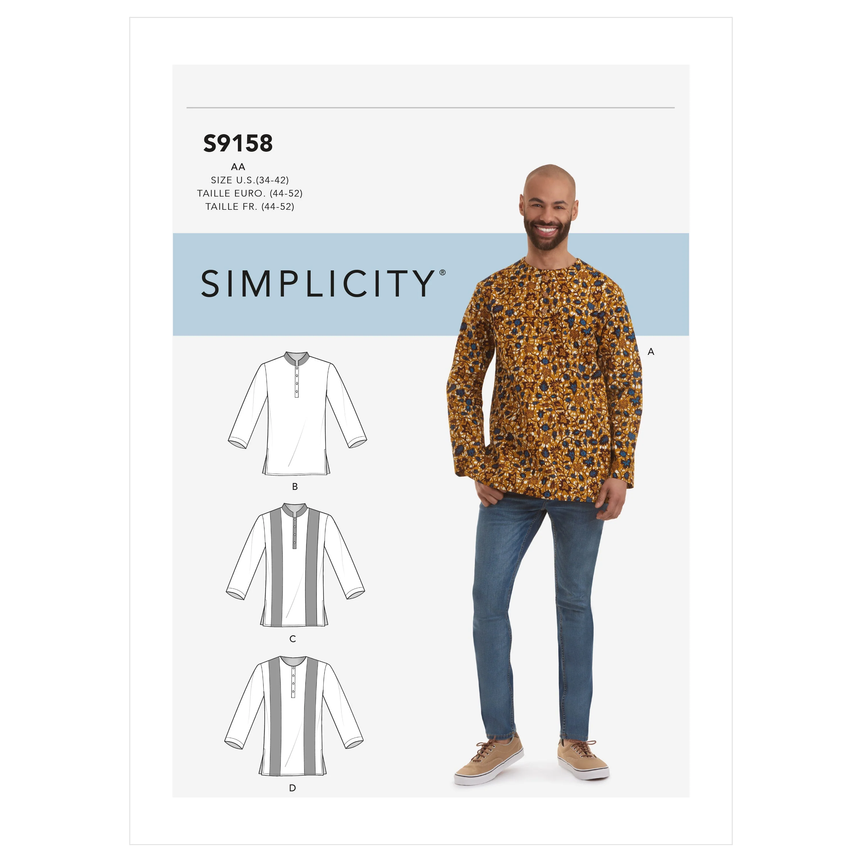 Simplicity Pattern 9158 Men