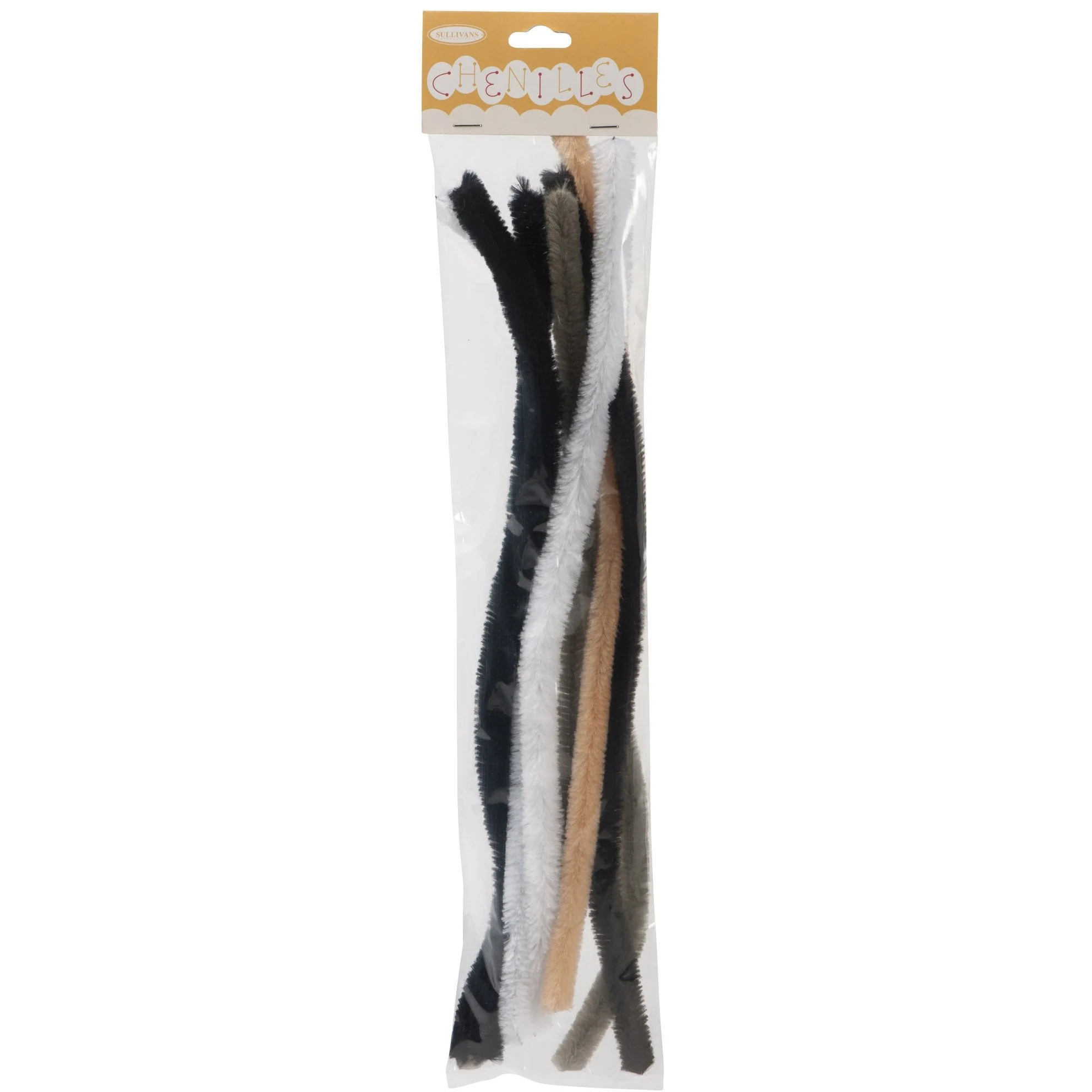 Sullivans Chenilles 8pk, Animal Mix- 12mm