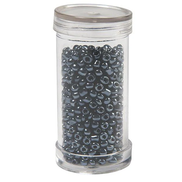 Sullivans Seed Beads, Gun Grey- Size 8