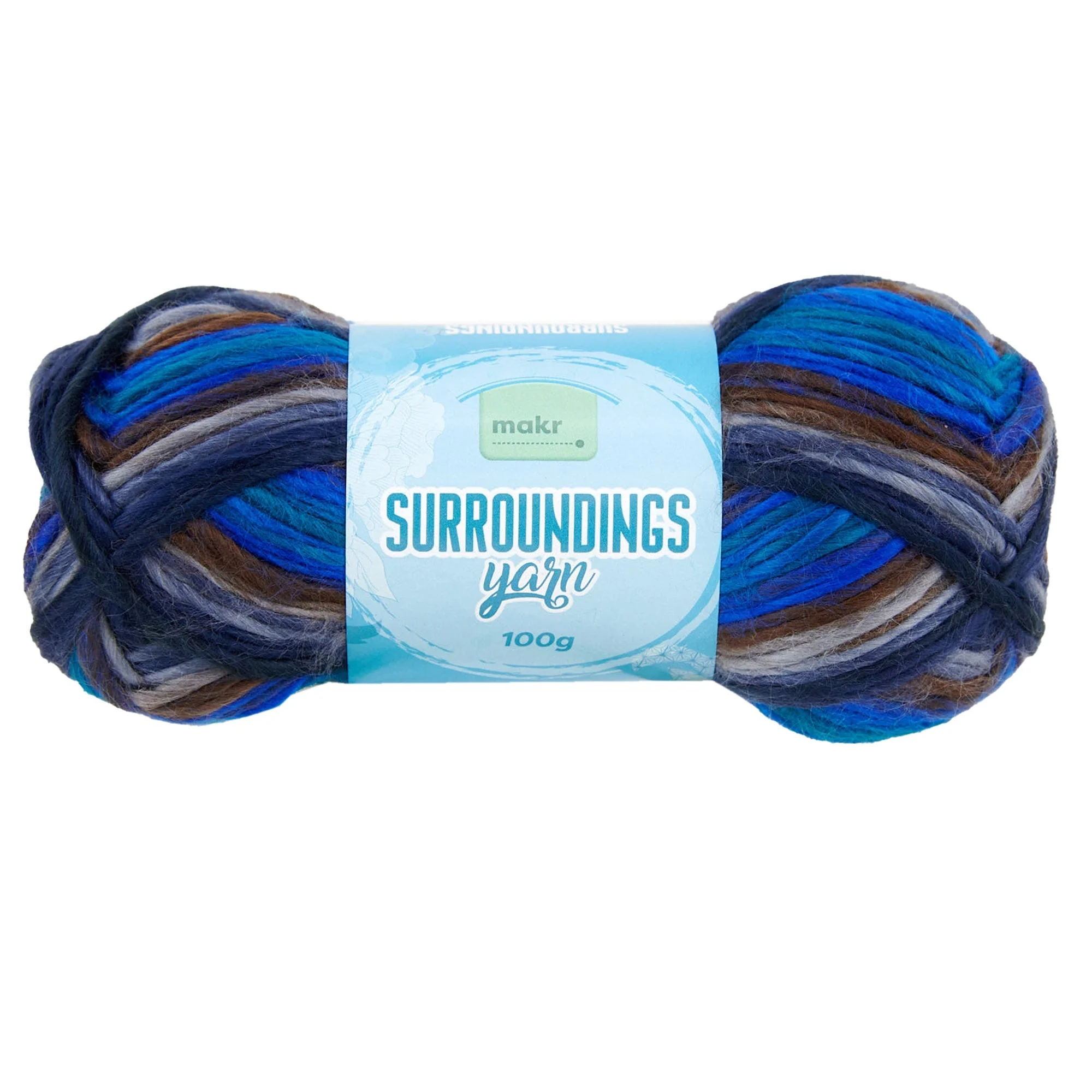 Makr Surroundings Crochet & Knitting Yarn, 100g Acrylic Yarn