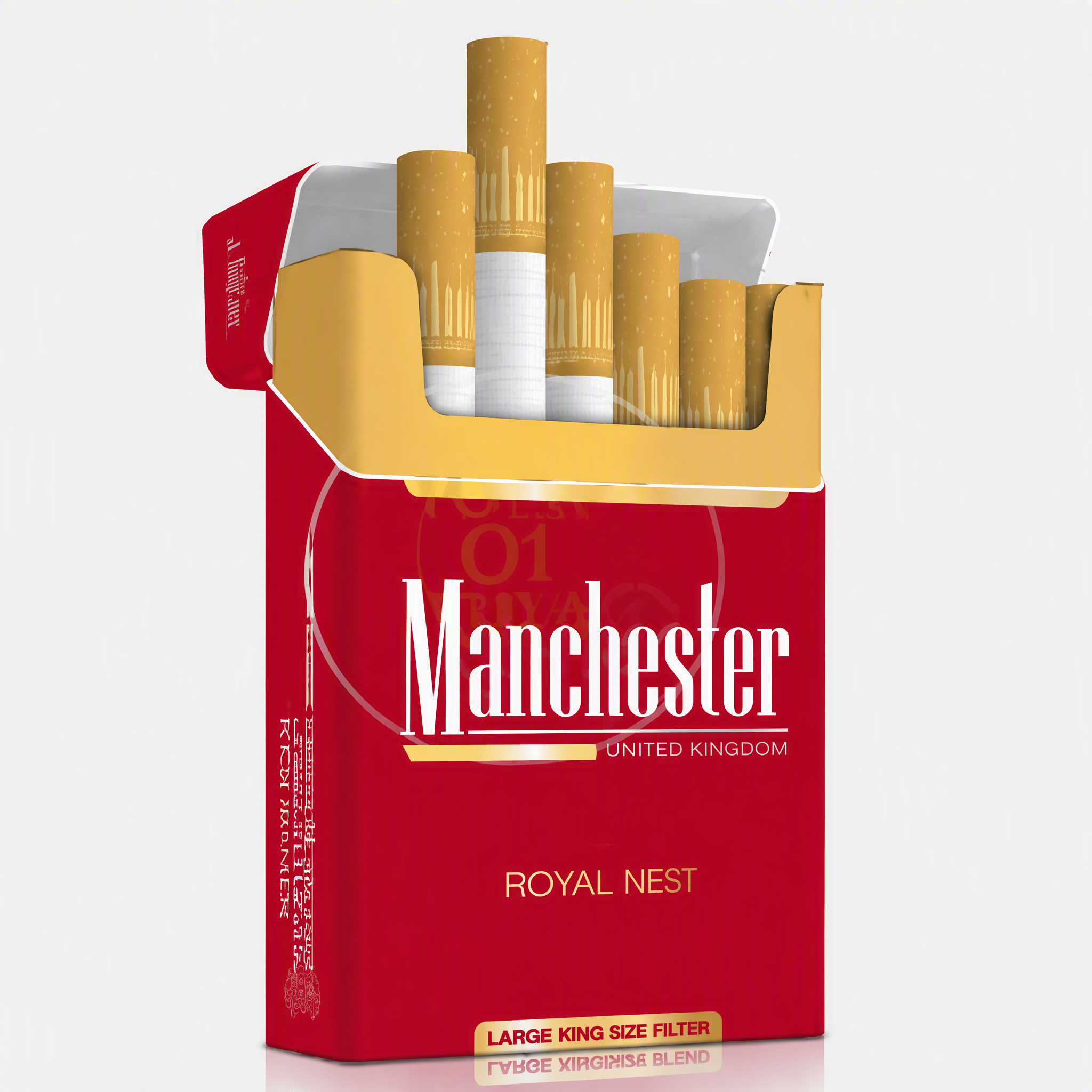 Manchester Royal Red Cigarettes Carton (200 Cigarettes / 10 Packs)
