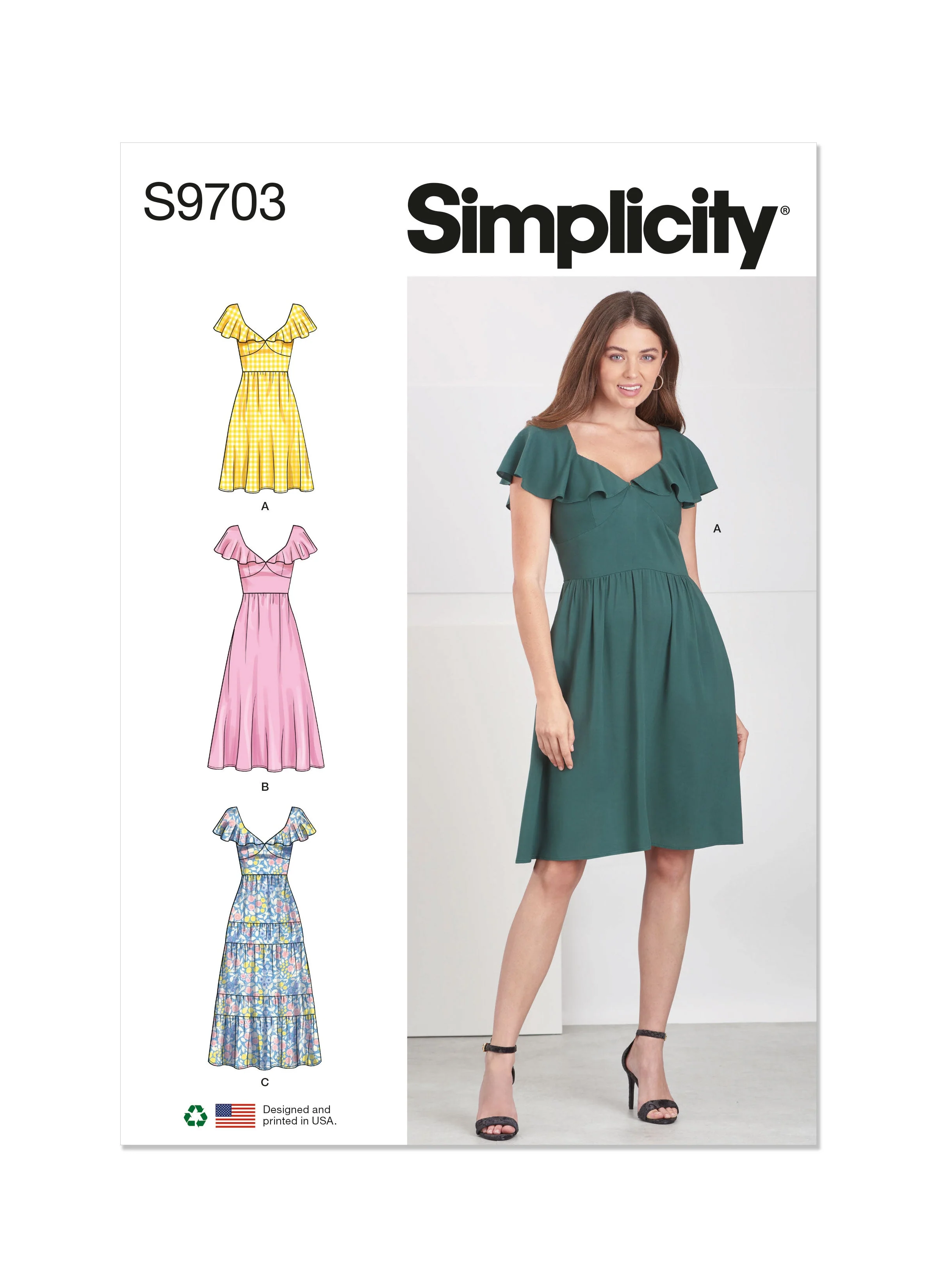 Simplicity Pattern S9703 Misses Dress