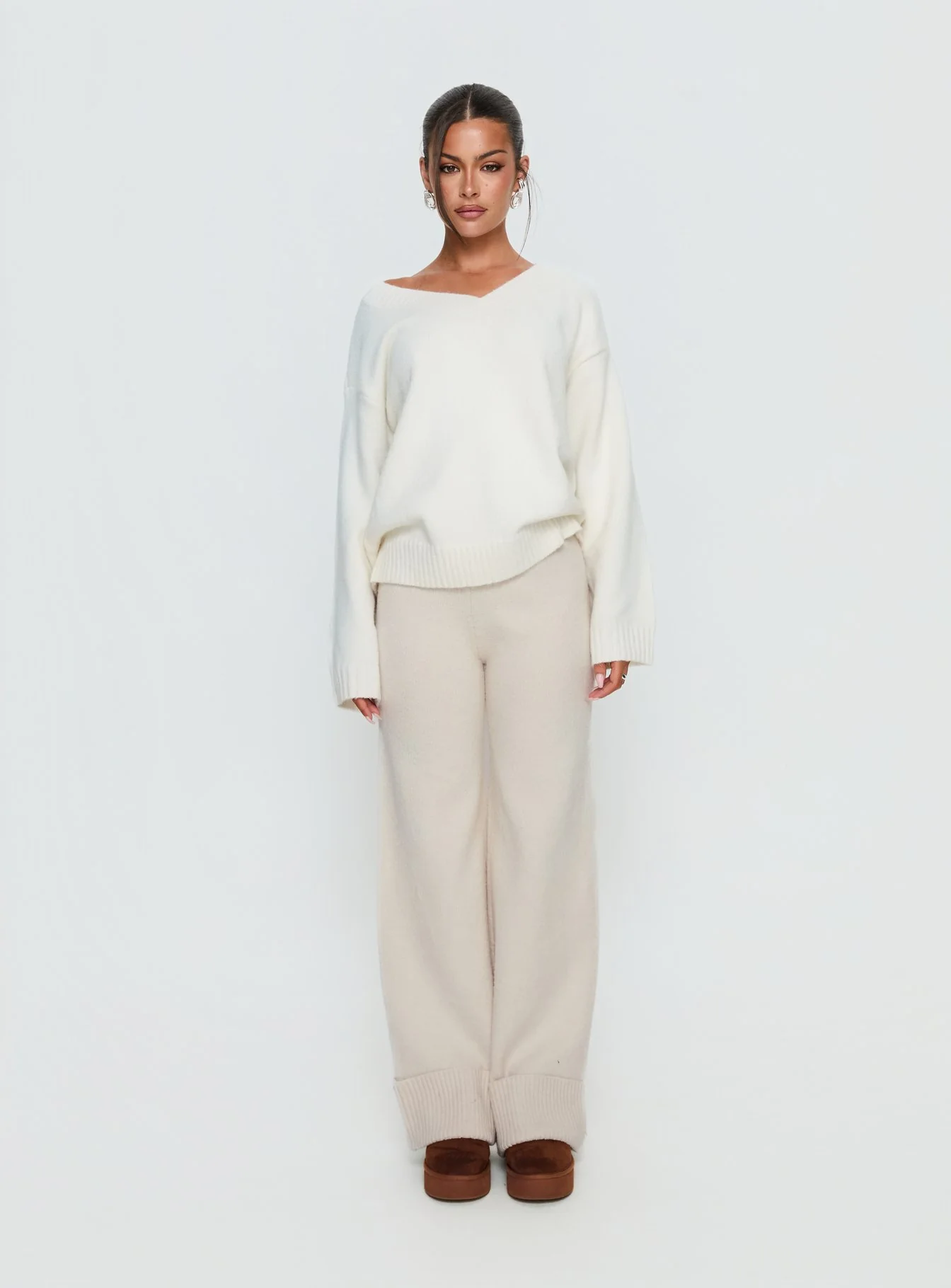 Shinead Cuffed Pants White