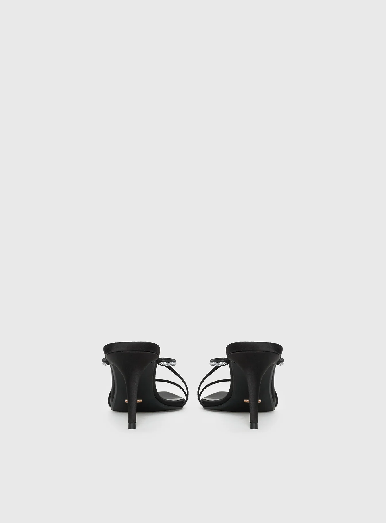 Billini Effy Heels Black Satin Diamante