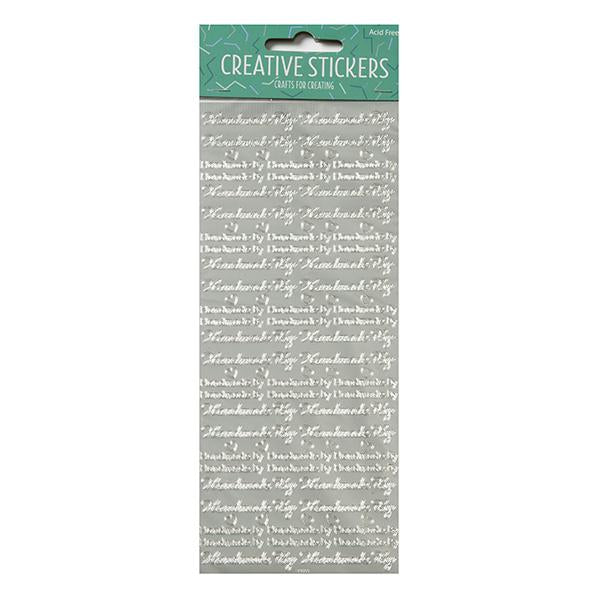 Arbee Stickers, Silver Handmade By