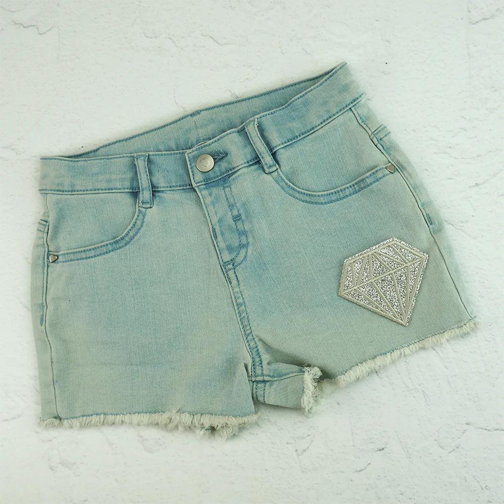 Arbee Crafty Patch, Glitter Diamond Silver White- 7.5cm 1pc