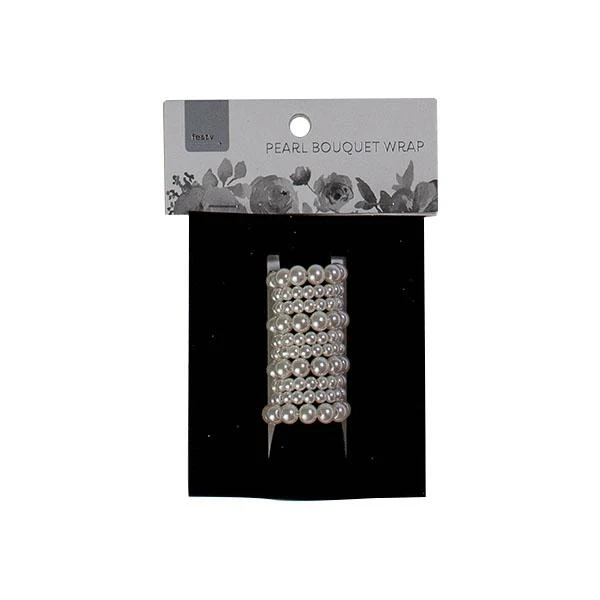 Festv Pearl Bouquet Wrap, Ivory White