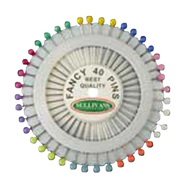 Sullivans Plastic Head Pins, Assorted- 38mm