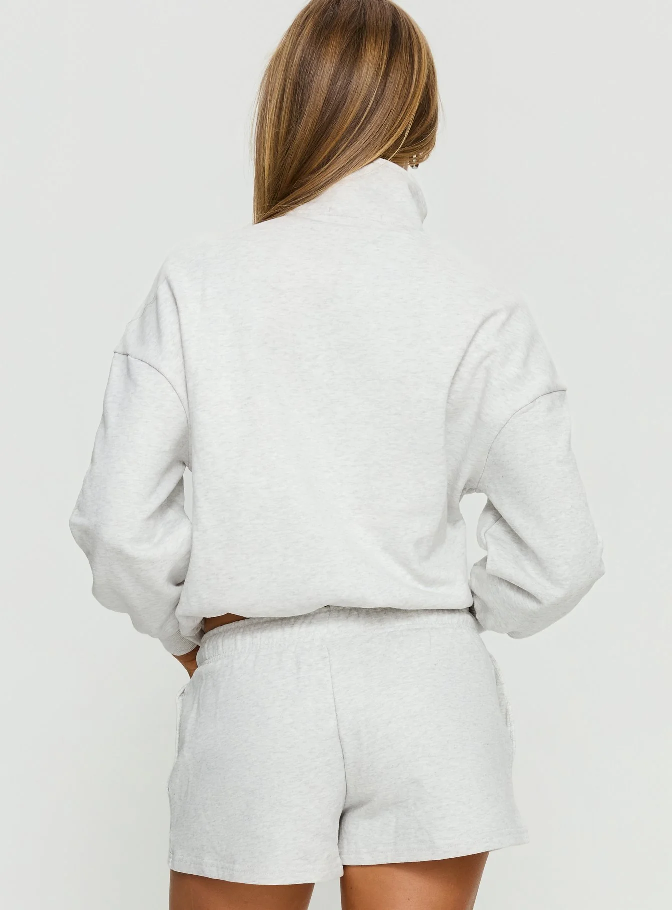 Rozanna 1/4 Zip Jumper Grey Marle