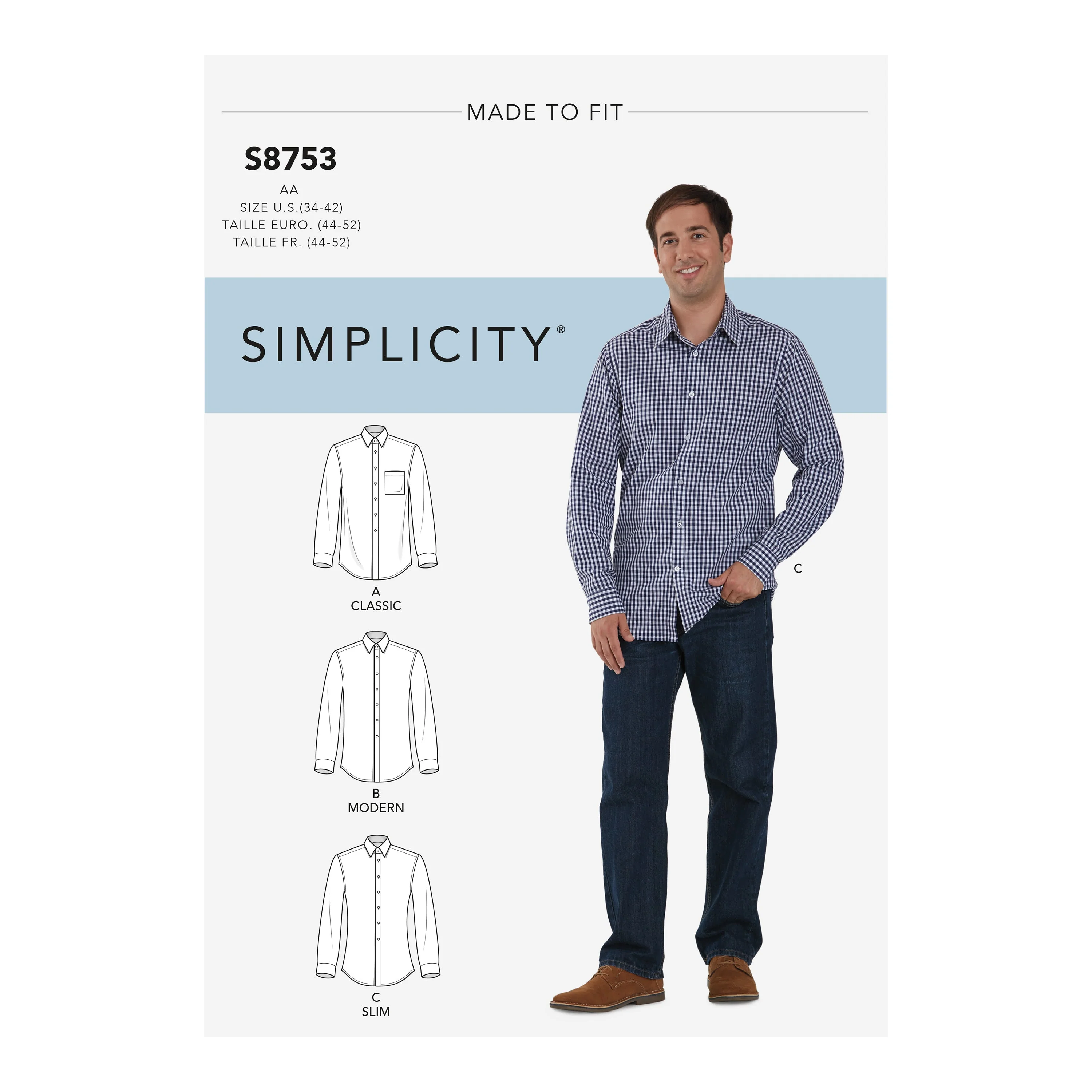 Simplicity Pattern 8753 Men