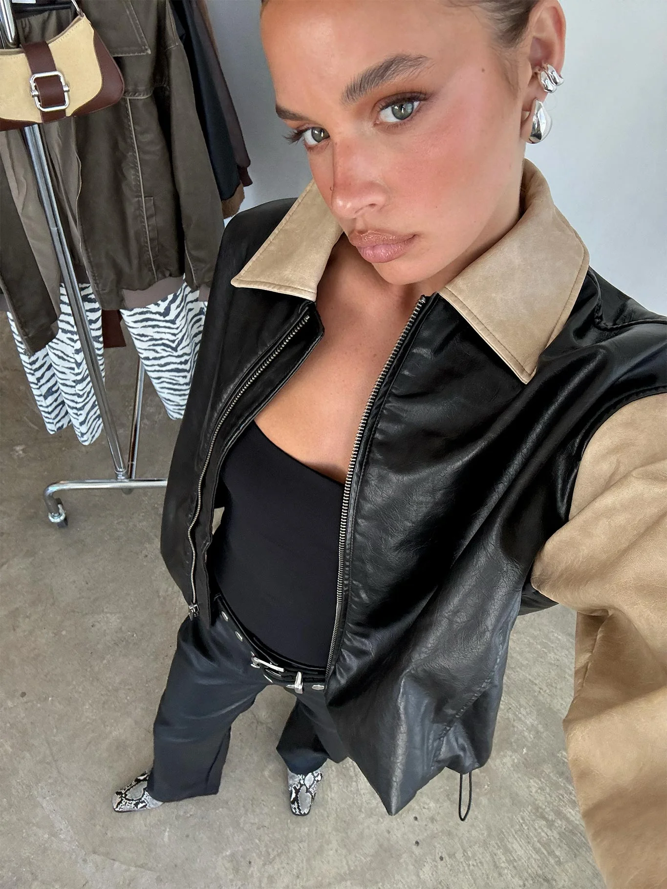 Nirvana Bomber Jacket Camel