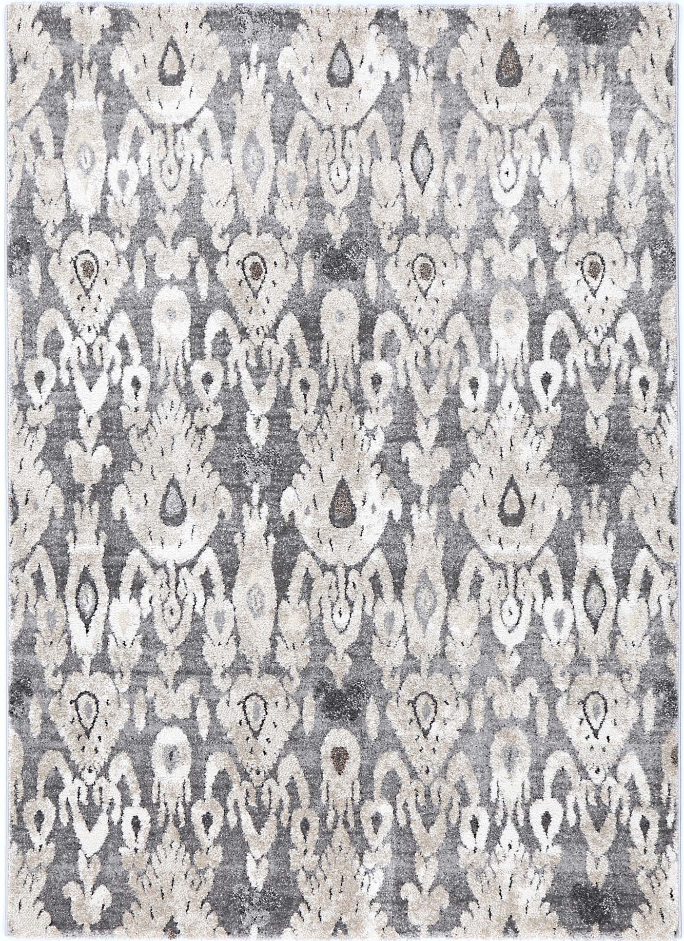 Liverpool Damask Grey Plush Rug