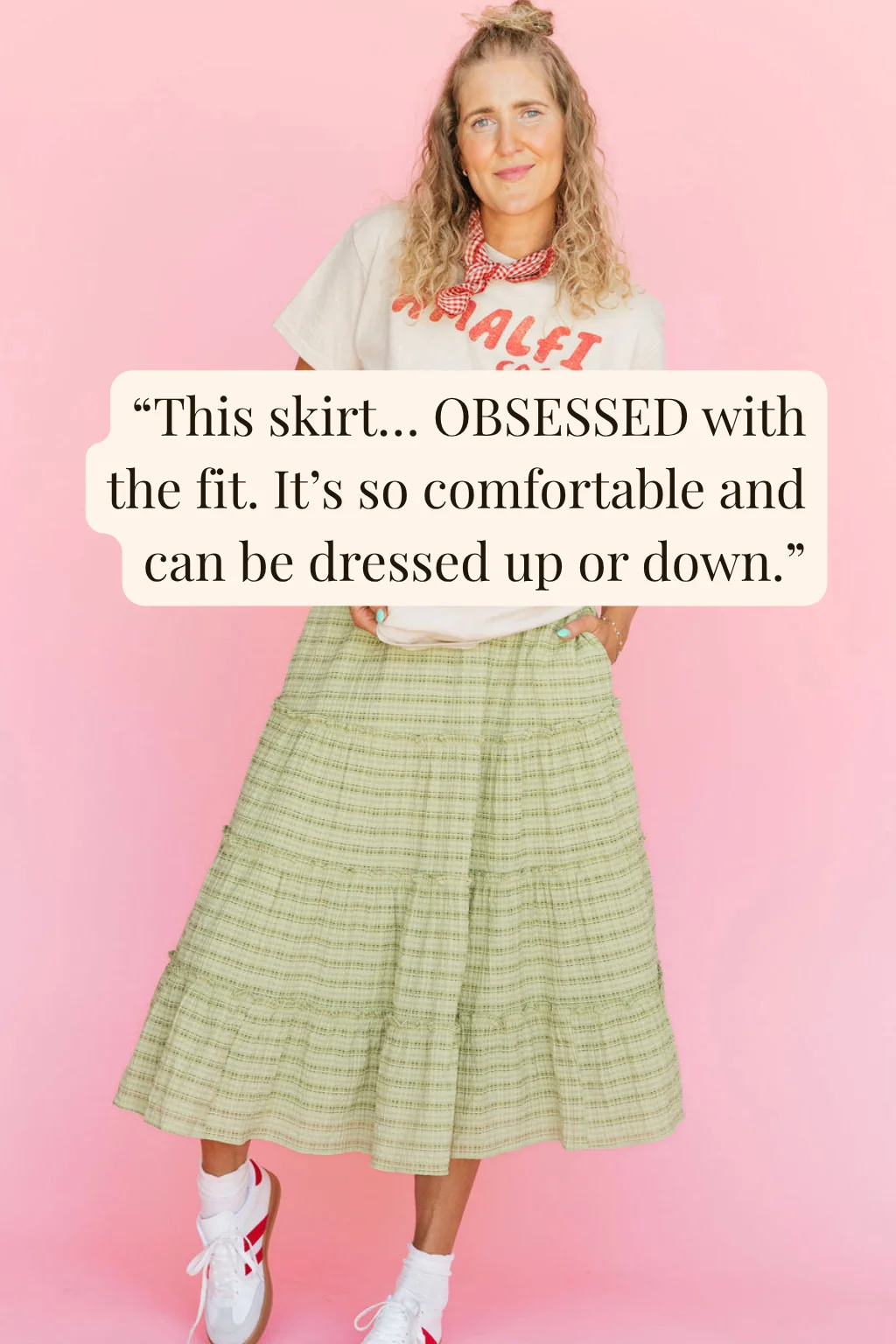 Emerson Midi Skirt-Green