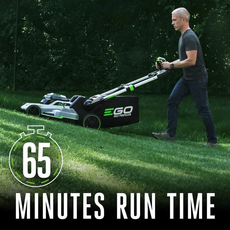 EGO Power+ 21″ akumulatorowa kosiarka samojezdna – 56 V, dwa akumulatory 4,0 Ah + szybka ładowarka