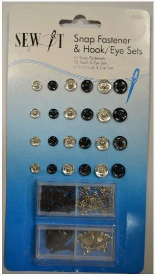Sew-It Snap Fastener & Hook/Eye Set